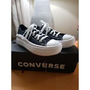 Converse CTAS Move Ox Lop Top Lugged Black Shoes Sneakers - Women's Size 6.5